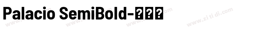 Palacio SemiBold字体转换